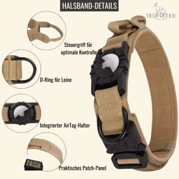 TagGuard Pro – Das Taktische Airtag-Hundehalsband für Sicherheit, Kontrolle & Komfort – Bild 4