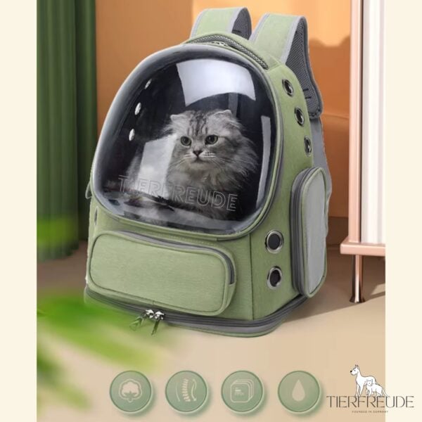 AstroTasche Haustiertransporttasche – Atmungsaktiv, Wasserdicht und Bequem für Hunde, Katzen und Kleintiere – Großes Fenster für maximale Sicht – Bild 10