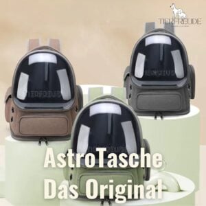 AstroTasche Haustiertransporttasche – Atmungsaktiv, Wasserdicht und Bequem für Hunde, Katzen und Kleintiere – Großes Fenster für maximale Sicht